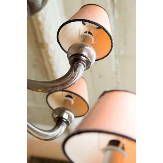 Large Vintage Murano Glass Chandelier, 1980s For Sale - Image 6 of 9