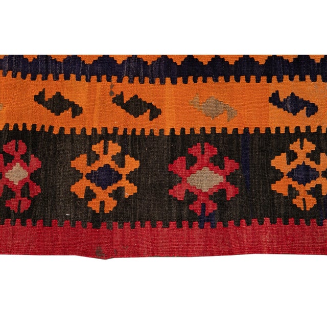 Mid-20th Century Vintage Persian Kilim, 5'0" X 11'0" For Sale - Image 9 of 11