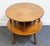 American Heywood Wakefield Solid Maple Early American Colonial 28" Tiered Round Drum Accent End Table 1476 - Cinnamon Finish For Sale - Image 3 of 11