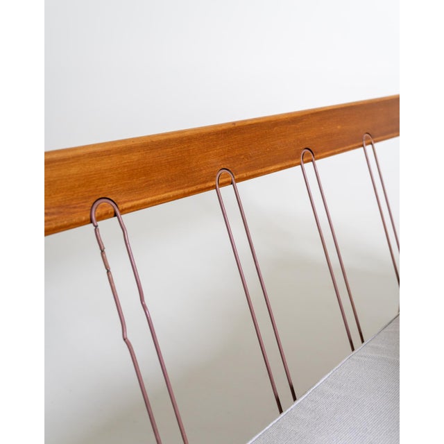 Brown Model 118 Sofa by Grete Jalk for France & Daverkosen, 1950s For Sale - Image 8 of 13