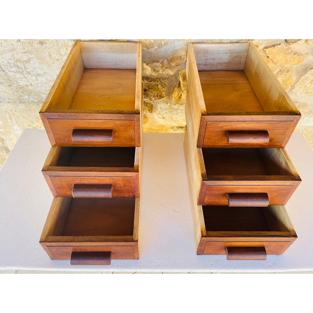 Mid-Century Modern Mid-Century Modern Oak Drawers, 1940s, Set of 2 For Sale - Image 3 of 18