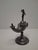 Lot of 2 - 19th C Pewter Whale Oil Fat Lamps W/ Figurine, Wick Pick, European For Sale - Image 11 of 18