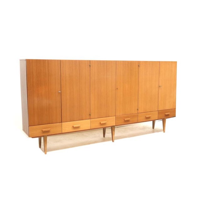 Brown Tall Vintage Cupboard, 1970s For Sale - Image 8 of 10