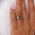Gia Certified 2.62 Carat Oval Green Alexandrite & Diamond Platinum Vintage Ring, Size 5.75 For Sale - Image 11 of 12
