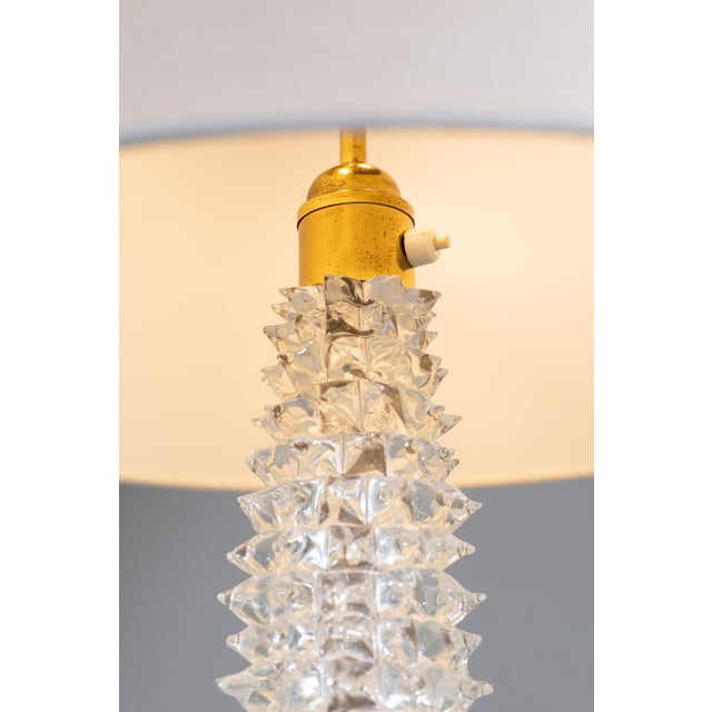 Rostrato Murano Glass Floor Lamp attributed to Ercole Barovier for Barovier & Toso, 1940s For Sale - Image 4 of 12