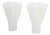 Vintage Swedish Reffla Art Glass Vases by Arthur Percy for Gullaskruf, 1970s, Set of 2 For Sale