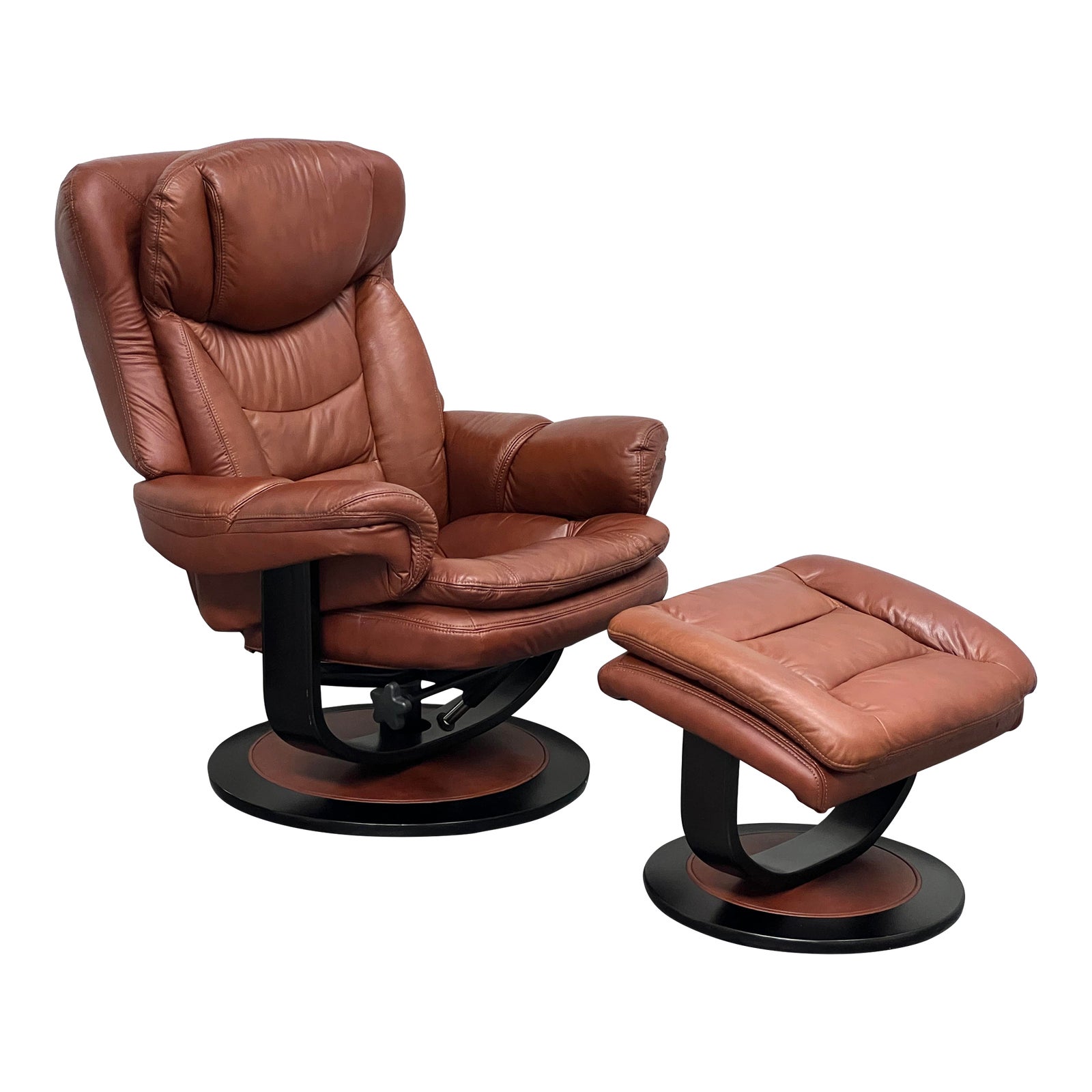 Lane Furniture Stressless Recliner + Ottoman Chairish