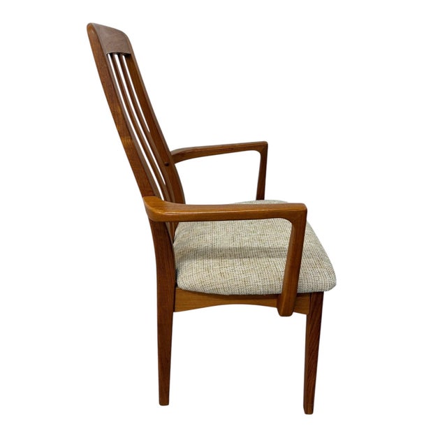 1980s Vintage Danish Modern Teak "Eva" Style Dining Chairs - Set of 8 For Sale - Image 5 of 9