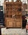 One piece/part Welsh cupboard hand forged nails three shelf case The dresser has shoe feet that protrude on the front...