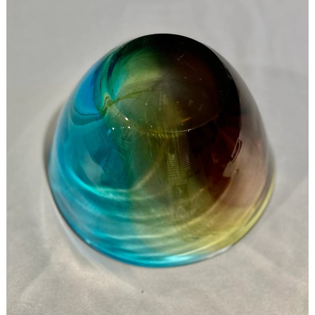 Vintage Murano Large Tr-Color Decorative Bowl For Sale In Detroit - Image 6 of 6
