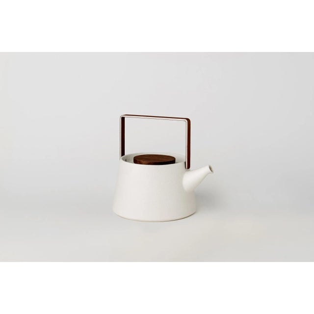Not Yet Made - Made To Order White Minimalist Teapot by Stilleben For Sale - Image 5 of 5