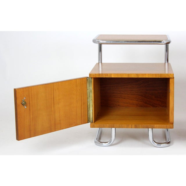 Bauhaus Bedside Tables by Hynek Gottwald, 1930s, Set of 2 For Sale - Image 13 of 18