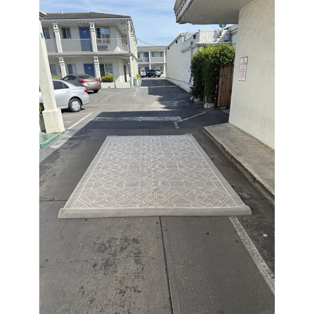 8ft × 12ft 7in Davis & Davis Broadloom Custom Geometric Area Rug For Sale - Image 12 of 12