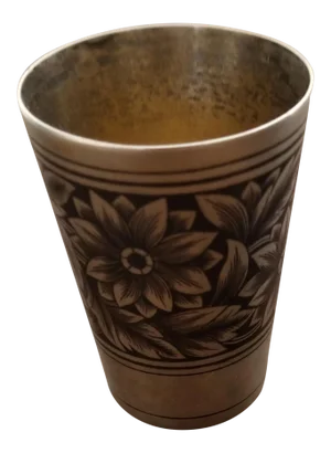 Russian Silver Niello Vodka Shot Glass