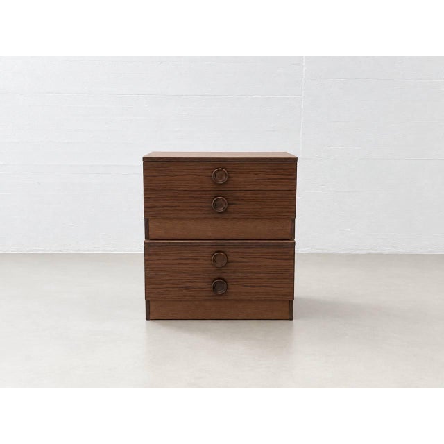 Brown Mid-Century Bedside Table, 1970s For Sale - Image 8 of 14