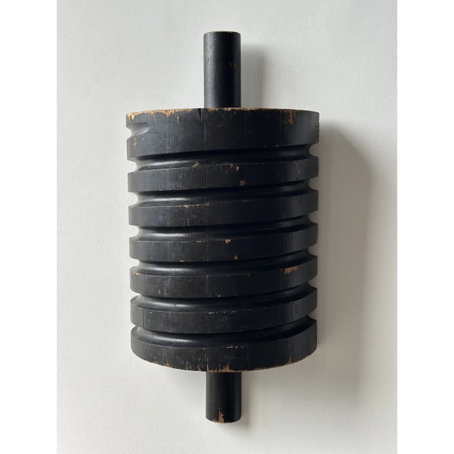 Vintage Large-Scale Industrial Black-Painted Foundry Mold, Circa Mid-20th Century For Sale In New York - Image 6 of 16