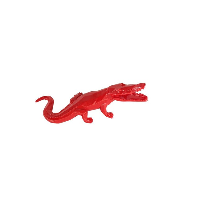 Contemporary Red Resin Croco Spirit from Richard Orlinski For Sale - Image 3 of 11