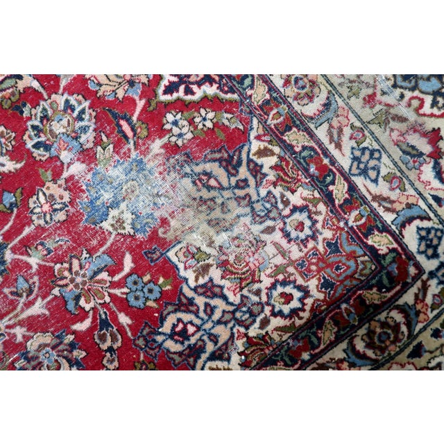 1900s, Antique Persian Tabriz Handmade Rug 10.1' X 13.3' For Sale - Image 10 of 18