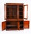 19th Century Antique English Victorian Flame Mahogany Library Bookcase For Sale - Image 12 of 18