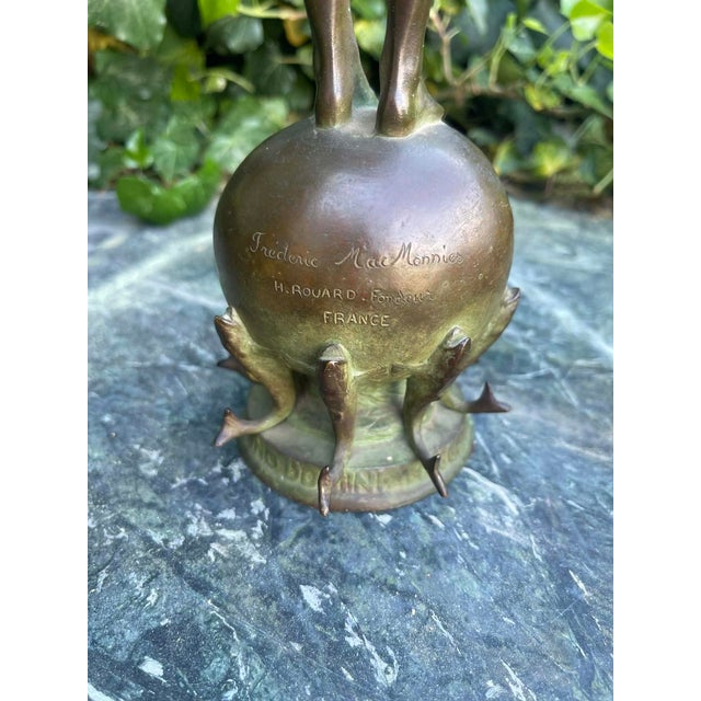 Antique Bronze Sculpture “Pan of Rohallion” by Frederick William MacMonnies (1890) For Sale - Image 16 of 17