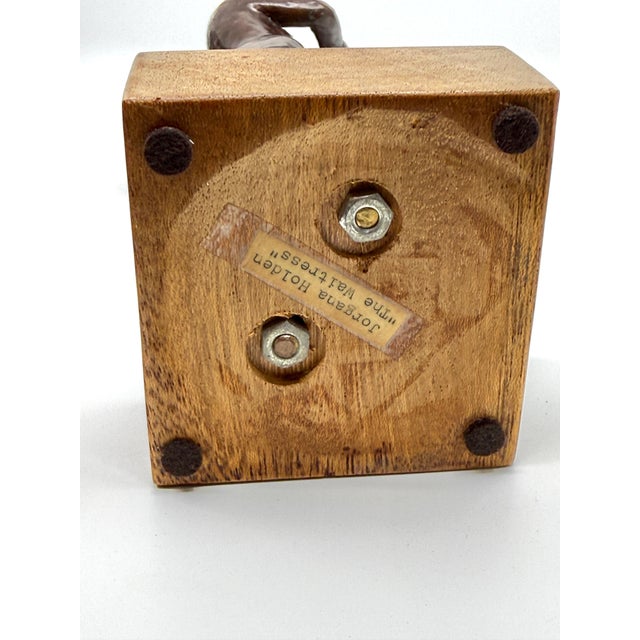 ”The Waitress” 1982 Bronze by Noted California Artist Jorjana Holden For Sale - Image 18 of 18