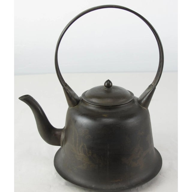 Copper Decorative Beijing Teapots - Set of 3 For Sale - Image 4 of 9