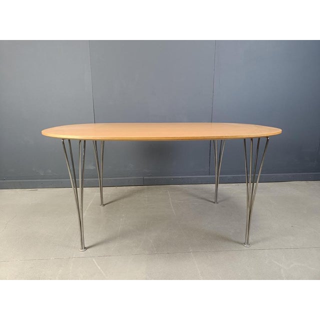Superellipse Table by Bruno Mathsson and Piet Hein for Fritz Hansen, 2007 For Sale - Image 10 of 13
