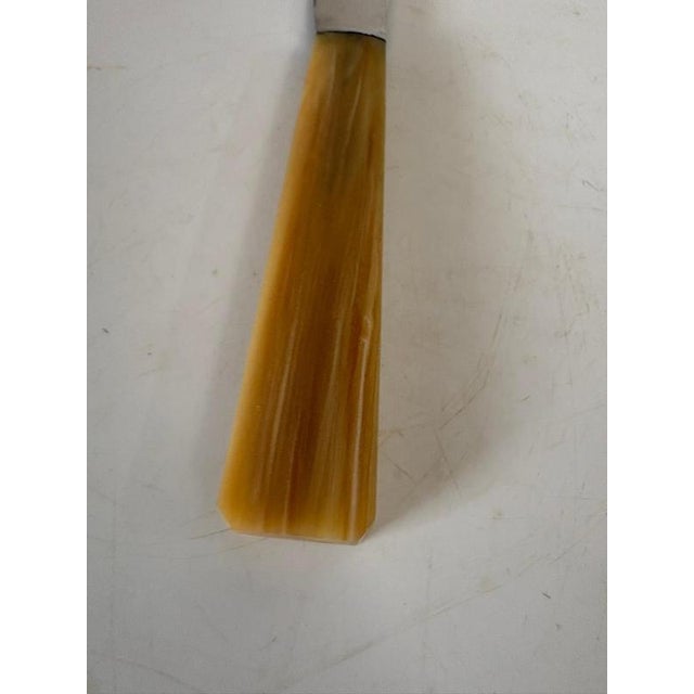 Bakelite and Stainless Steel Knives, France, 1970s, Set of 21 For Sale - Image 4 of 10