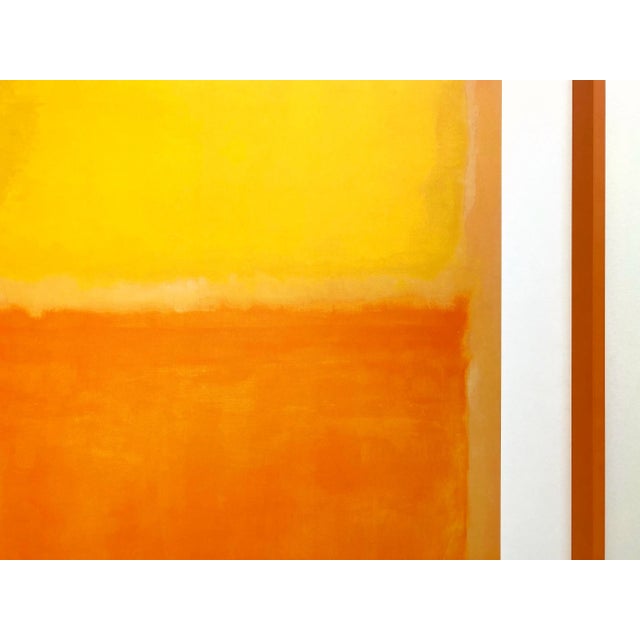 Mark Rothko Vintage Lithograph Print Framed Abstract Expressionist Poster " Untitled ( Orange & Yellow ) " 1956 For Sale - Image 10 of 13