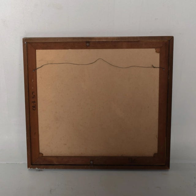 Yellow 1950s Abstract Oil Painting by Miguel Alvarez Acosta Mexico For Sale - Image 8 of 9