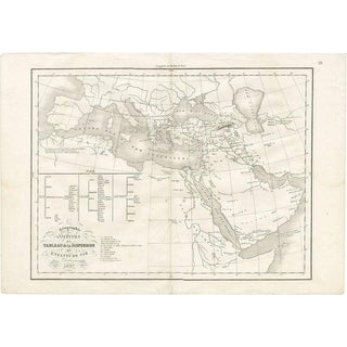 Geography of the Hebrews Table of the Dispersion of Noah's Children, 1837 For Sale