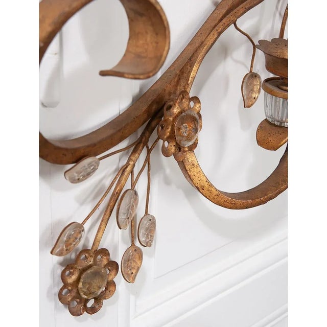 French Vintage Bagues Style Sconce For Sale - Image 12 of 13