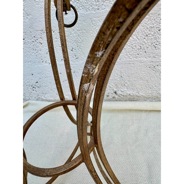 Mid 20th Century Vintage Bronze Steel Specimen Marble Regency Bronze ...