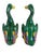 Mid 20th Century Chinese Export Hand-Painted Polychrome Ceramic Mallard Ducks - A Pair For Sale In Houston - Image 6 of 10