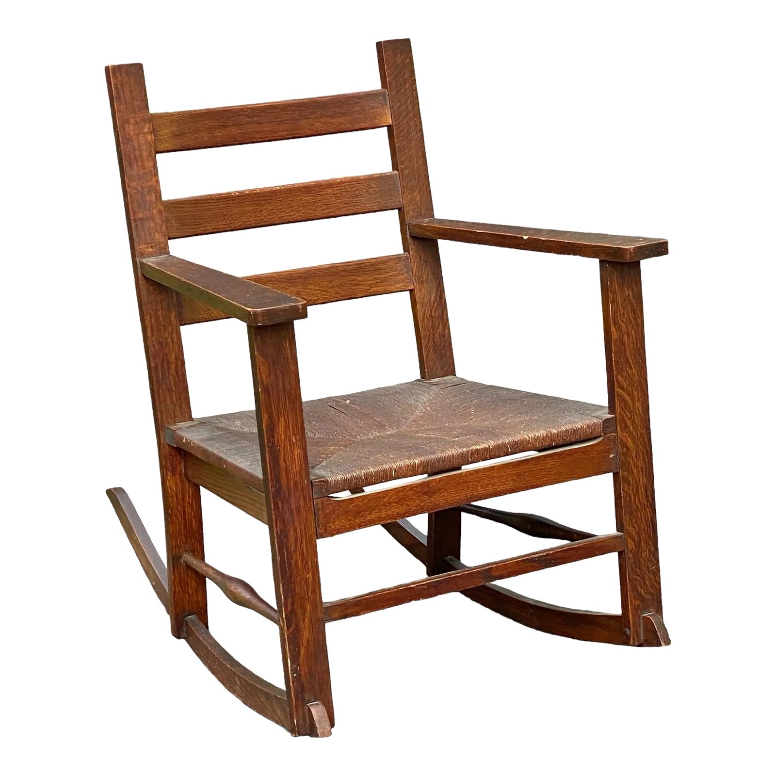 Early 20th Century Antique Arts & Crafts / Mission Oak Rabbit Ear ...