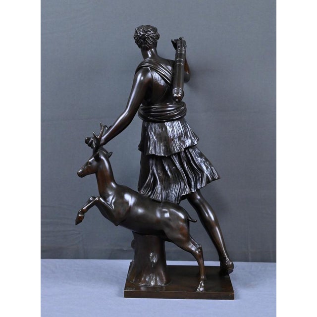 After Leochares, Diana the Huntress, Late 19th Century, Bronze For Sale - Image 17 of 18