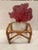 Stylish pair of twisted rattan end tables having glass tops. Great versatile size. RR