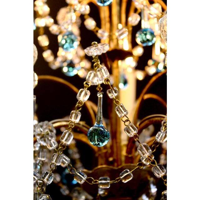 1950s Vintage Italian Chandelier, 1950s For Sale - Image 5 of 8
