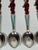 Vintage Estonian Tallinn 916 Silver & Enamel Bear Spoons — Set of 8 For Sale - Image 9 of 11