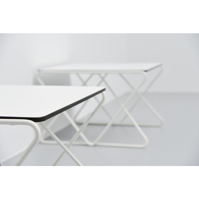 1970s Side Tables attributed to Walter Antonis for I-Form Holland, 1978 For Sale - Image 5 of 9