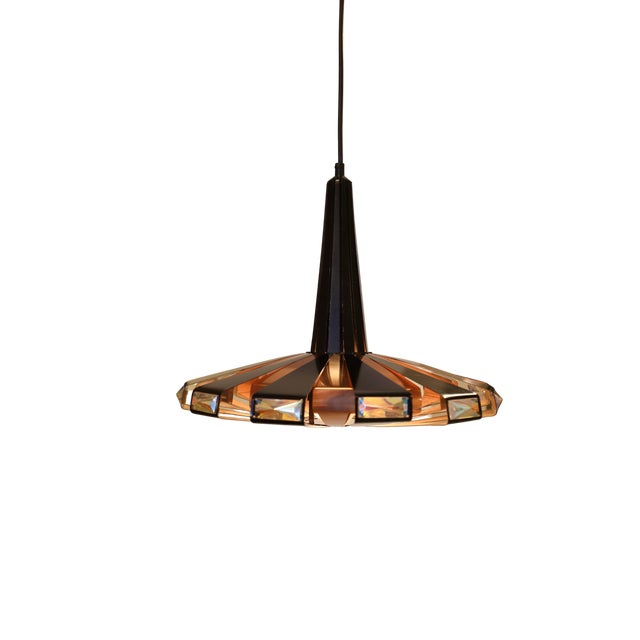 Vintage P236 Pendant Lamp in Black Metal and Copper by Werner Schou for Coronell Elektro, 1960s For Sale - Image 15 of 15