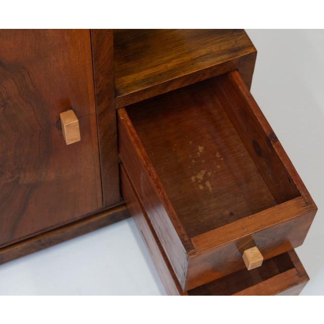 Art Deco Walnut Bedside Cabinets, 1930s, Set of 2 For Sale - Image 13 of 18