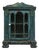 Patinated Wooden Wall Display Cabinet For Sale