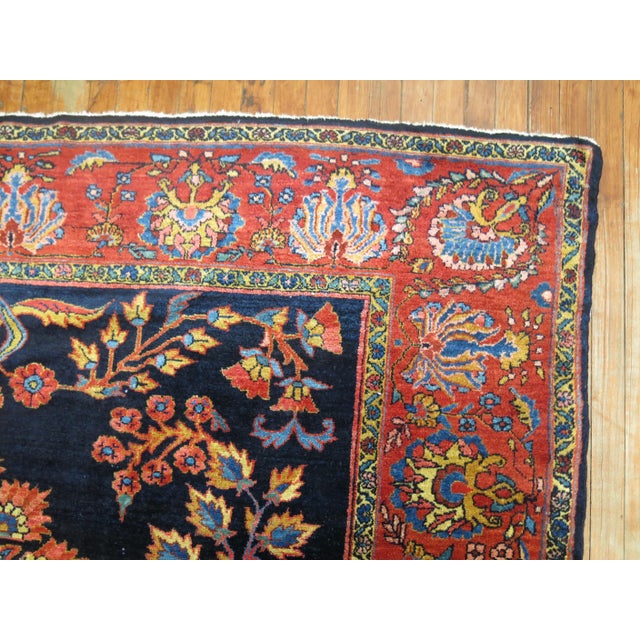 Antique Persian Lilihan Rug - 6'9" x 9'6" For Sale - Image 4 of 11