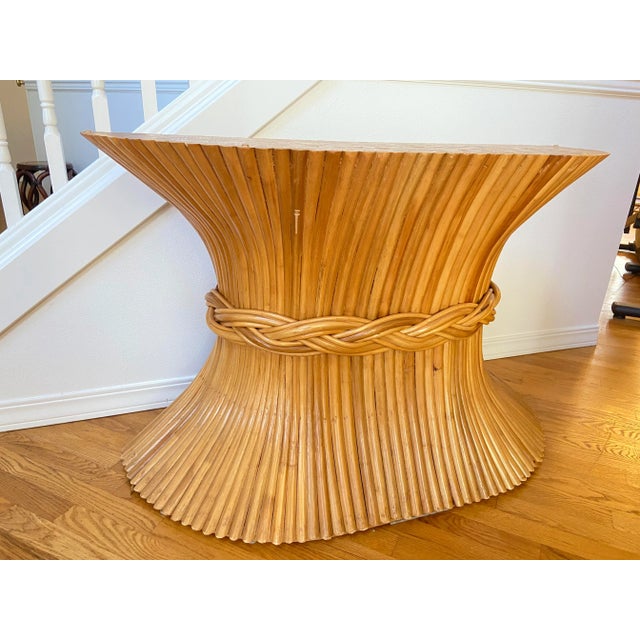 Sheaf of Wheat Entry Table by McGuire, 1970s For Sale - Image 10 of 12