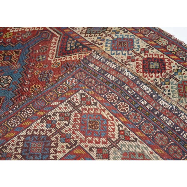 Antique Qashqai Rug 4'5'' x 7'7'' For Sale - Image 4 of 12
