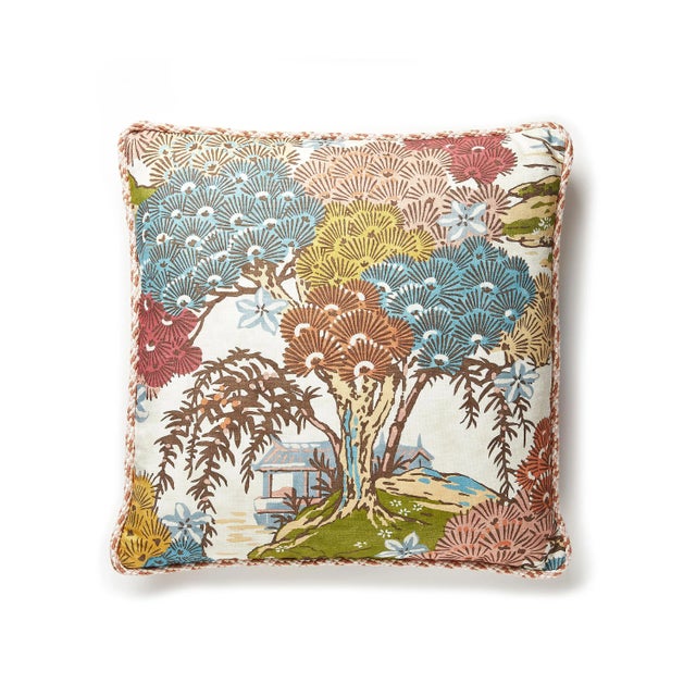 Contemporary The House of Scalamandré Sea of Trees Pillow, Sunrise For Sale - Image 3 of 3
