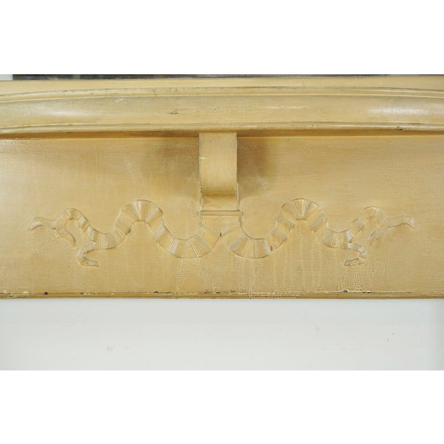 Antique Victorian Beveled Mirror Wood Mantel For Sale - Image 6 of 16