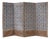 Italian Painted 4-Panel Paravent Screen, 19th Century For Sale