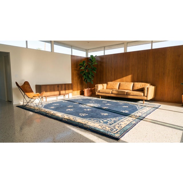 1900 - 1909 Antique Chinese Peking Rug For Sale - Image 5 of 7